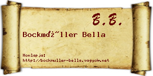 Bockmüller Bella névjegykártya